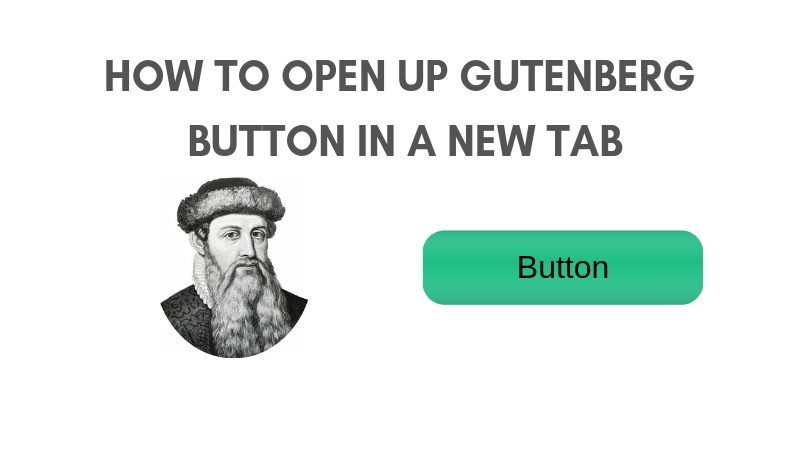 How to open up gutenberg button in a new tab