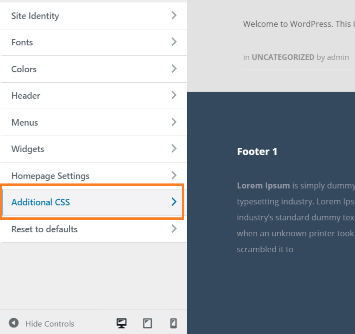 Thrive Themes additional CSS input option