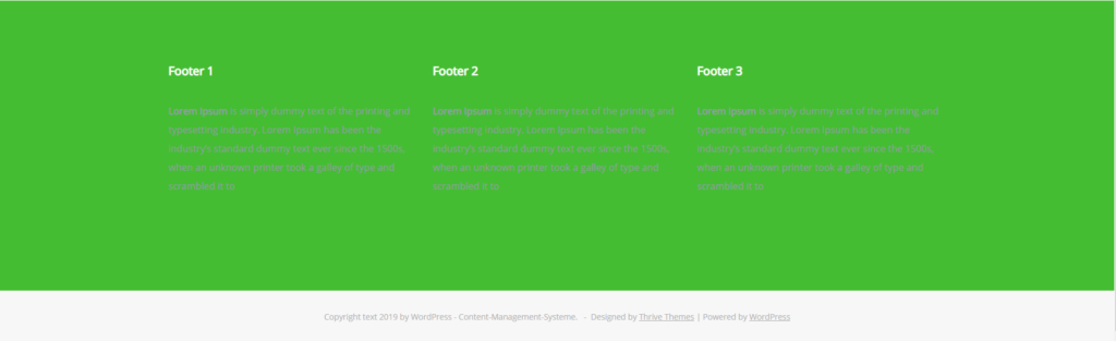 Changing Thrive Themes footer background color