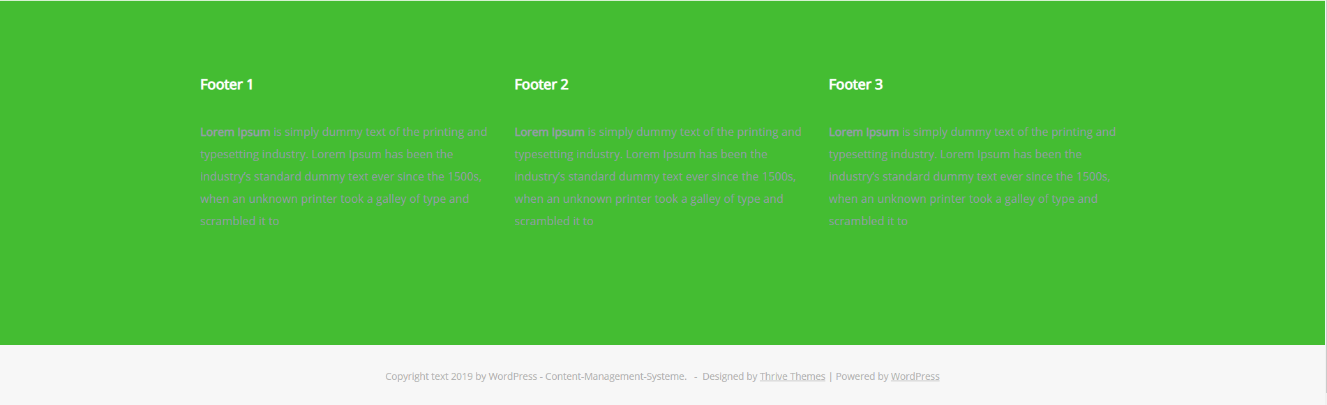 Changing Thrive Themes footer background color
