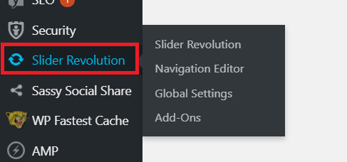 importing slider revolution export file