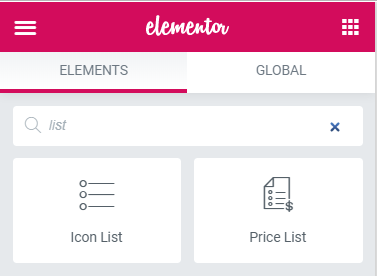 numbered list elementor
