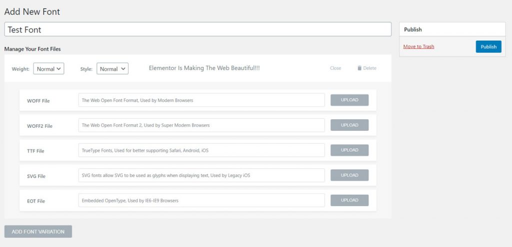 elementor-custom-font