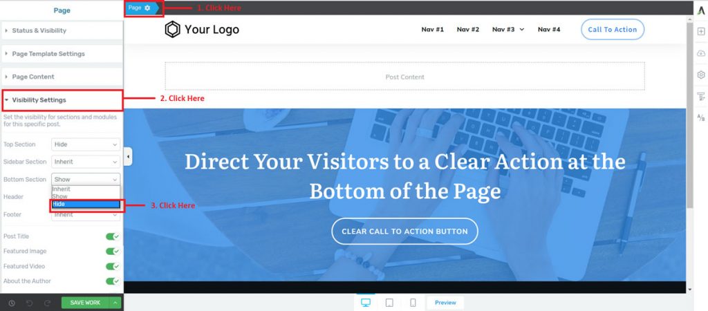 removing-the-bottom-section-in-thrive-architect