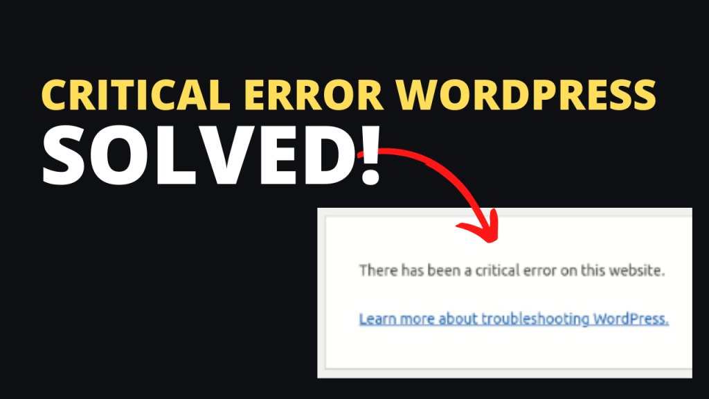 Solved "There has been a critical error on this website." in WordPress using hosting cPanel or FTP