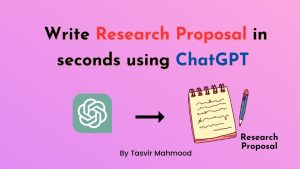 How to write proper research proposal using ChatGPT