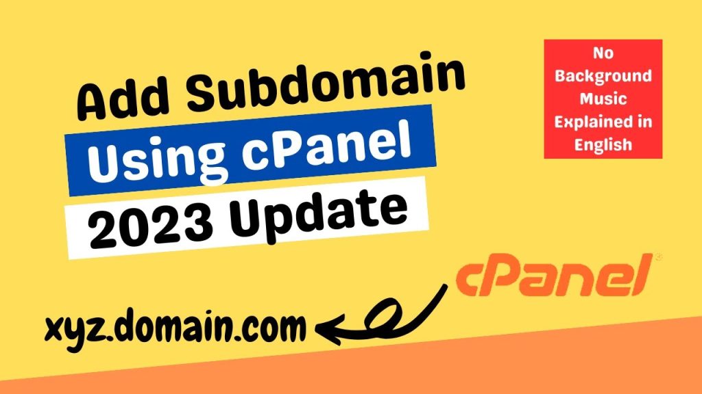 How to add subdomain using Namecheap hosting cPanel
